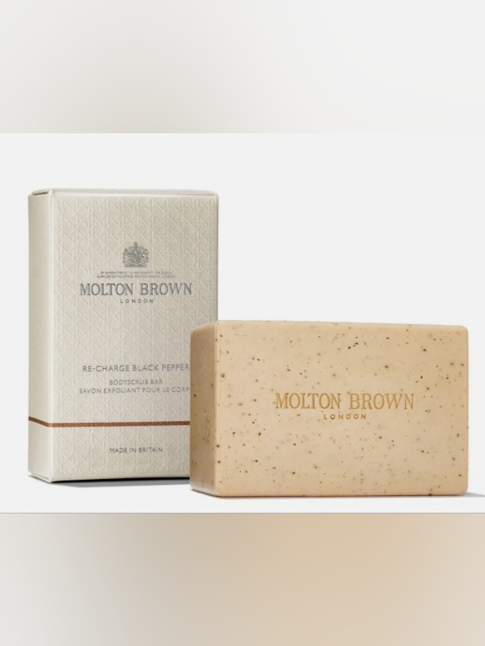 Molton Brown London Re-Charge Black Pepper Bodyscrub Bar 8.8 oz